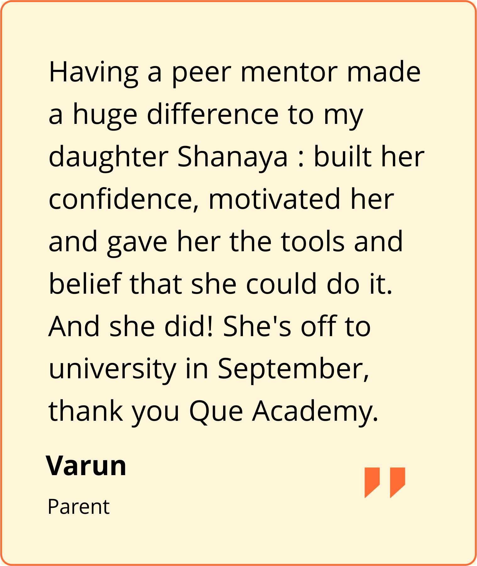 Que Academy Testimonial4