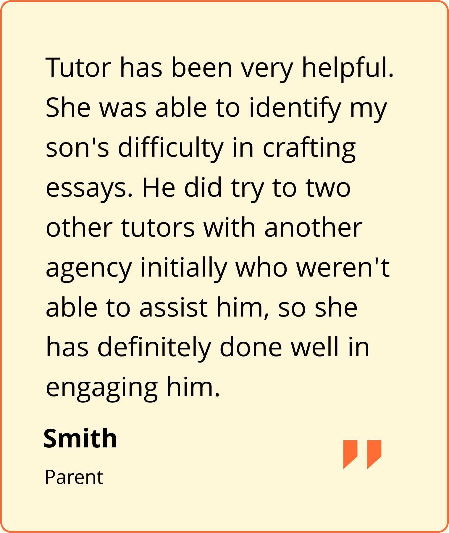 Que Academy Testimonial7